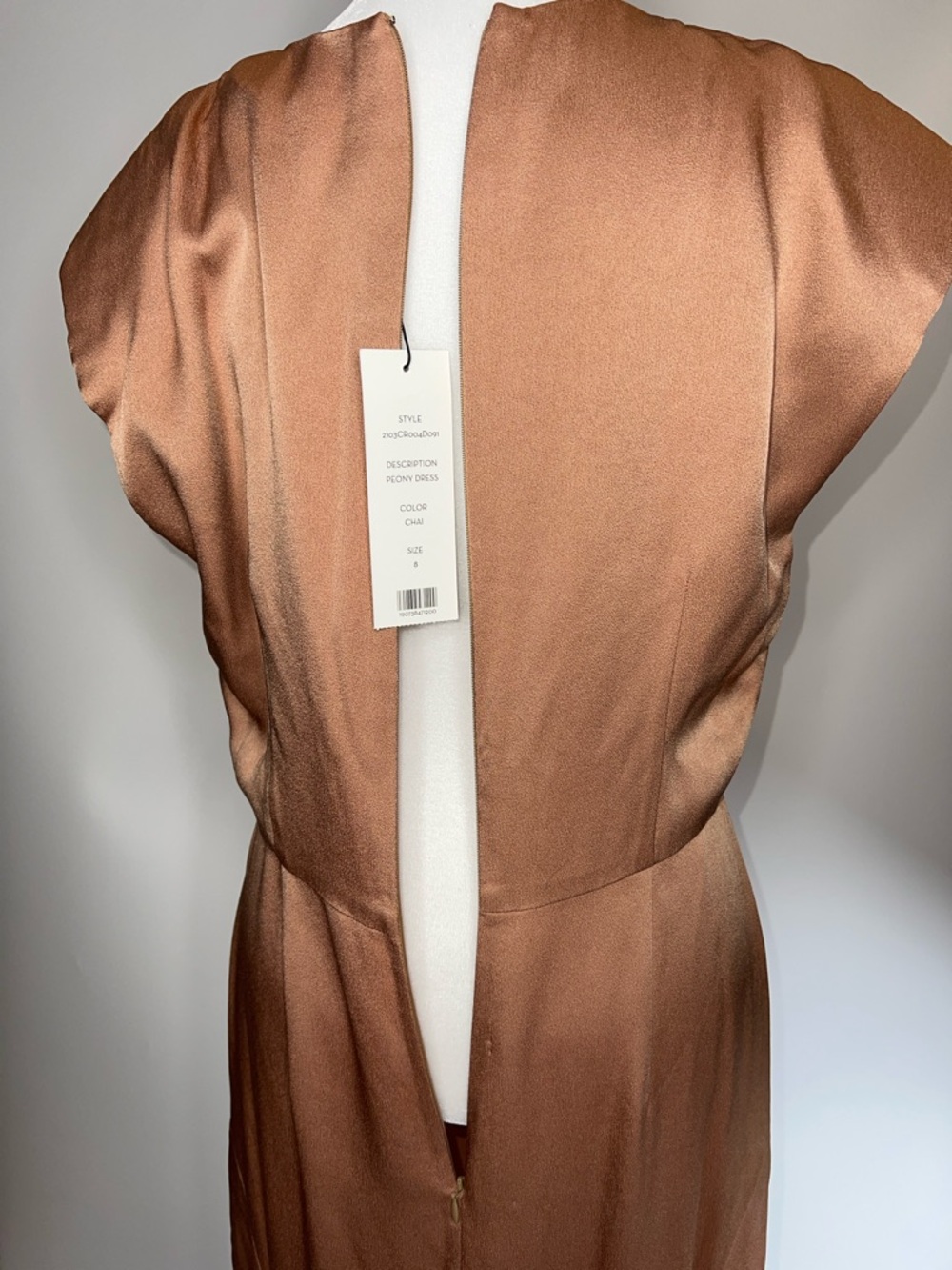 🧡NWT VERONICA BEARD PEONY DRESS IN COLOR CHAI SIZE 8 - Picture 14 of 17